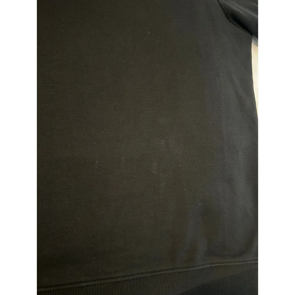 Hugo Boss Mens Sweatshirt Black Red Logo Patch Crewneck Pullover Large
